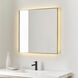 Cadre 30 X 30 inch Satin Brass Backlit Wall Mirror