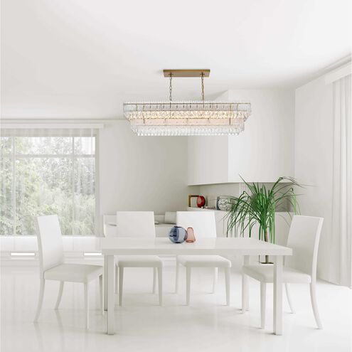 Emilia 8 Light 14 inch Satin Gold Chandelier Ceiling Light