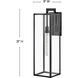 Max LED 31 inch Black Outdoor Wall Mount Lantern