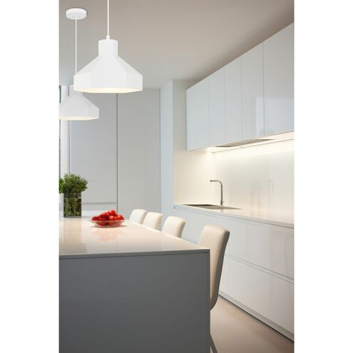 Poly LED 11 inch Matte White Pendant Ceiling Light