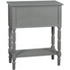 Barrett 23.5 X 11.75 inch Carbon Gray and Black Console Table