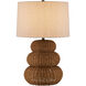 Mabrouka 29.5 inch 150 watt Dark Brown/Antique Brass Table Lamp Portable Light