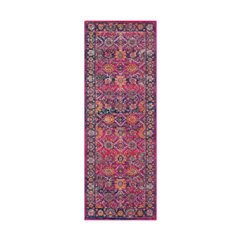 Harput 67 X 47 inch Garnet/Teal/Light Gray/Burnt Orange/Saffron/Ivory Rugs, Polypropylene