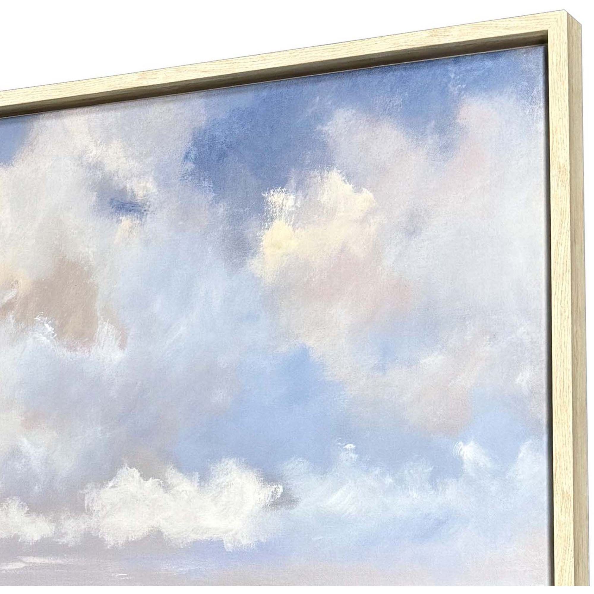 Departing II Blue and Green and Multi and Yellow Canvas