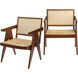 Hague Upholstery: Wheat; Base: Brown Dining Chair