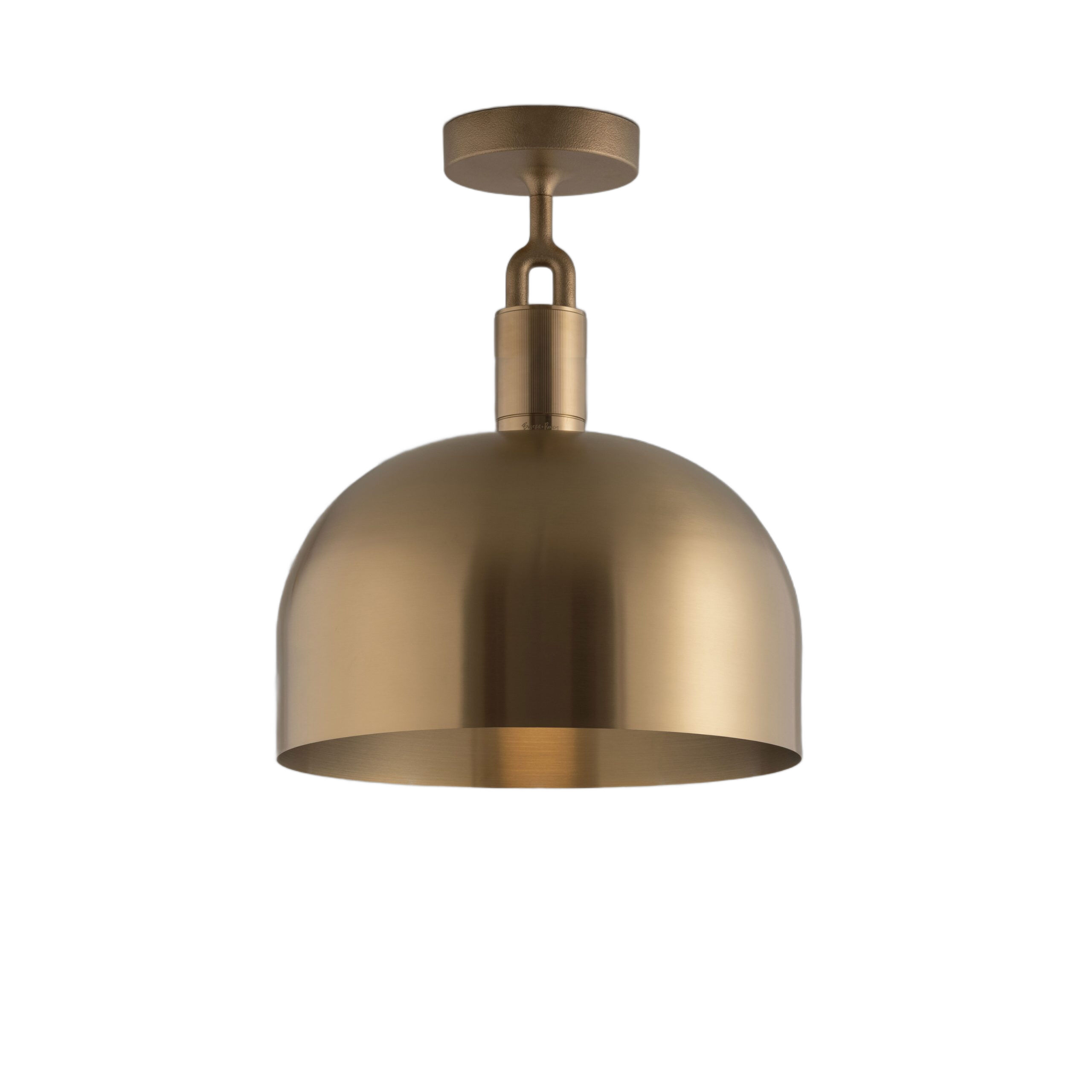 Forked LED 13.39 inch Brass Flush Mount Ceiling Light
