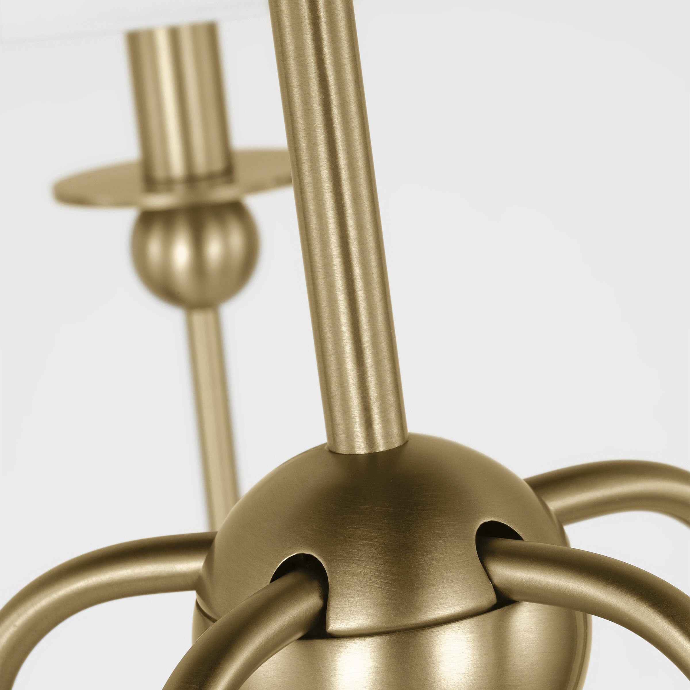 Drew & Jonathan Elsay 5 Light 29.75 inch Satin Brass Chandelier Ceiling Light, Medium