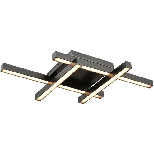 Maud LED 12.25 inch Graphite Flush Mount Ceiling Light
