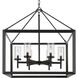 Smyth 26.63 inch 60.00 watt Matte Black Chandelier Ceiling Light in Clear Glass