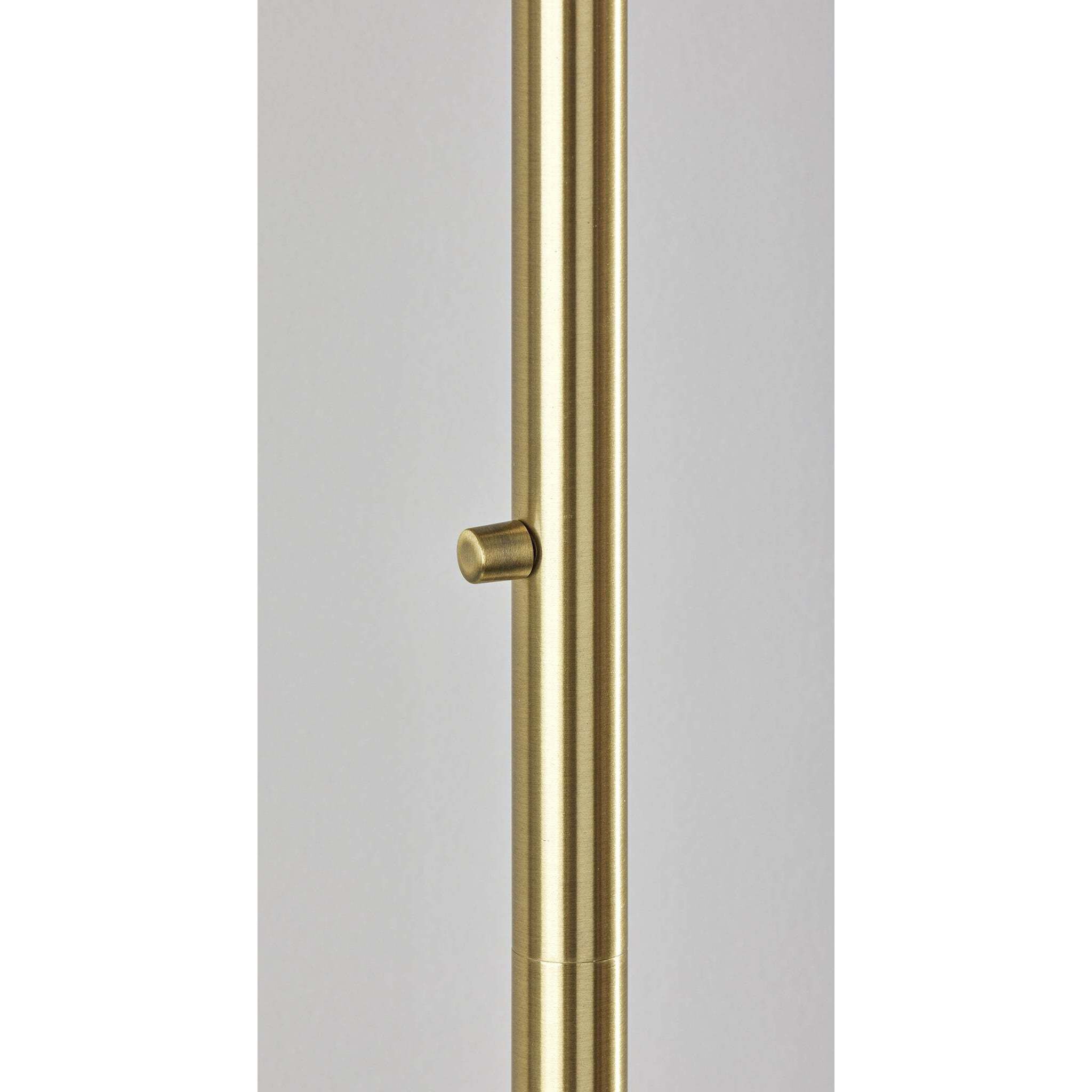 Brinkley 73.5 inch 100.00 watt Antique Brass Arc Floor Lamp Portable Light