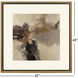 Warm Reception / With Pleasure Brown and Black and Beige and Gray Framed Art