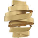 Delfina LED 9 inch Deluxe Gold Sconce Wall Light