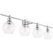 Collier 4 Light 38 inch Chrome Wall sconce Wall Light