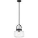 Wickglow 1 Light 11 inch Dark Matte Black Pendant Ceiling Light