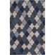 Nia 132 X 96 inch Medium Gray, Navy, Dark Blue Rug