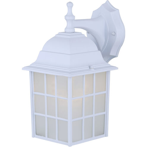 Madison 1 Light 7.75 inch White Outdoor Lantern, Downlight