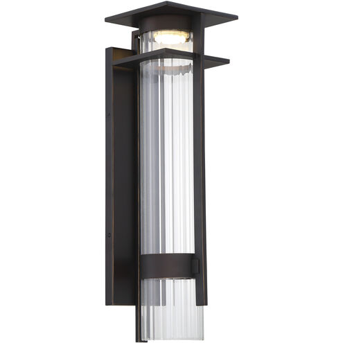 Kittner LED 21 inch Oil Rubbed Bronze/Gold Outdoor Wall Mount, Great Outdoors