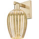 Preston Sconce Wall Light in Mercury Glass, Champagne Bronze