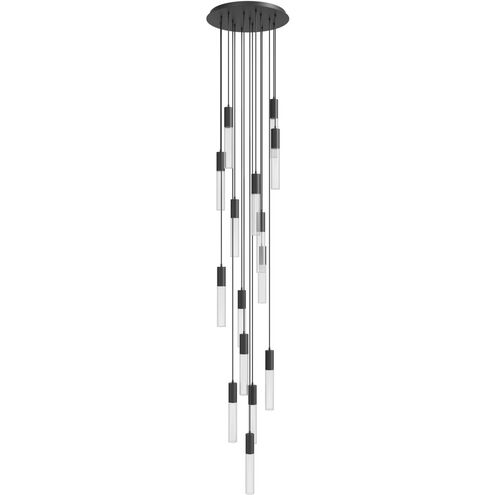 Strand LED 24 inch Black Multi Port Pendant Ceiling Light