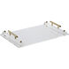 Display Clear and Gold Tray