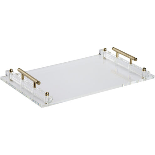 Display Clear and Gold Tray
