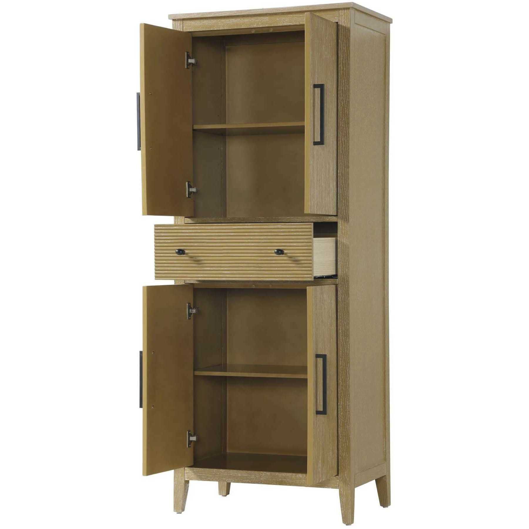 Blakely Linen Oak Bathroom Storage Cabinet