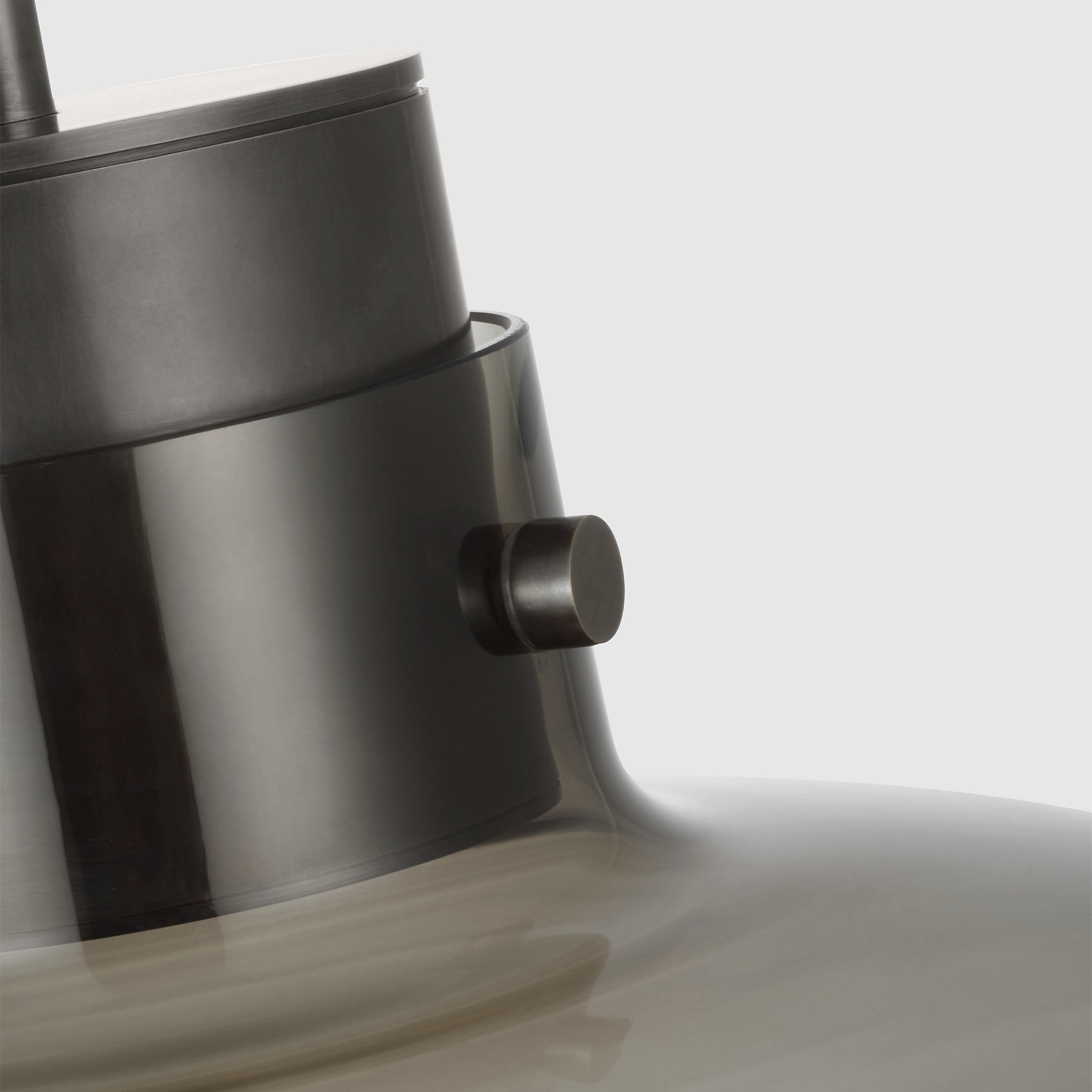 Avroko Morgan LED 22 inch Burnished Bronze with Smoke Glass Pendant Ceiling Light