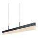 Stiletto LED 44.25 inch Satin Black Pendant Ceiling Light in Add 20 ft. Cord