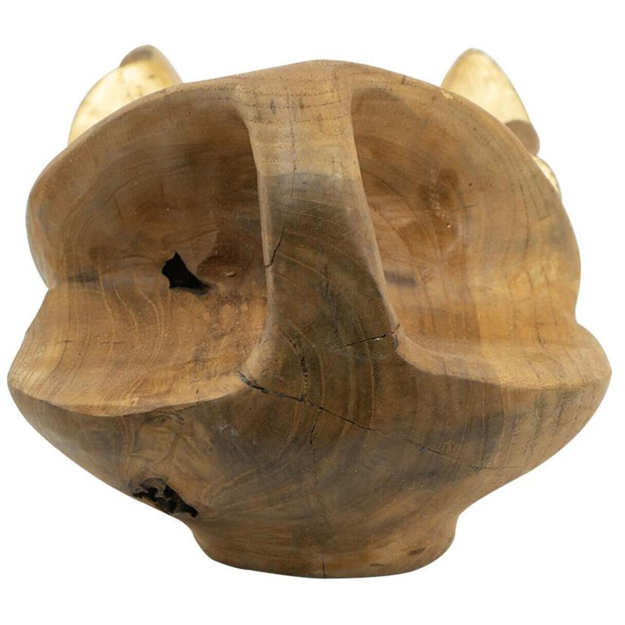 Anita 19.7 X 9.8 inch Brown/Gold Decorative Plate