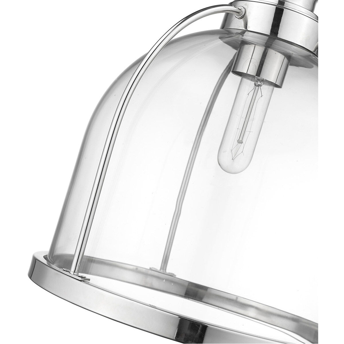 Stanton 1 Light 12 inch Polished Nickel Pendant Ceiling Light