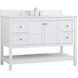 Theo 48 X 22 X 34 inch White Vanity Sink Set