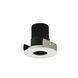 Iolite Black with Matte Powder White Recessed Light in 2700K, 1000, Black / Matte Powder White, Round Pinhole