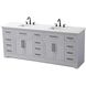 Remington 84 X 35 inch Grey Bathroom Vanity Cabinet