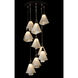 Mobius 9 Light 20.8 inch Black Pendant Ceiling Light, Standard Pipe