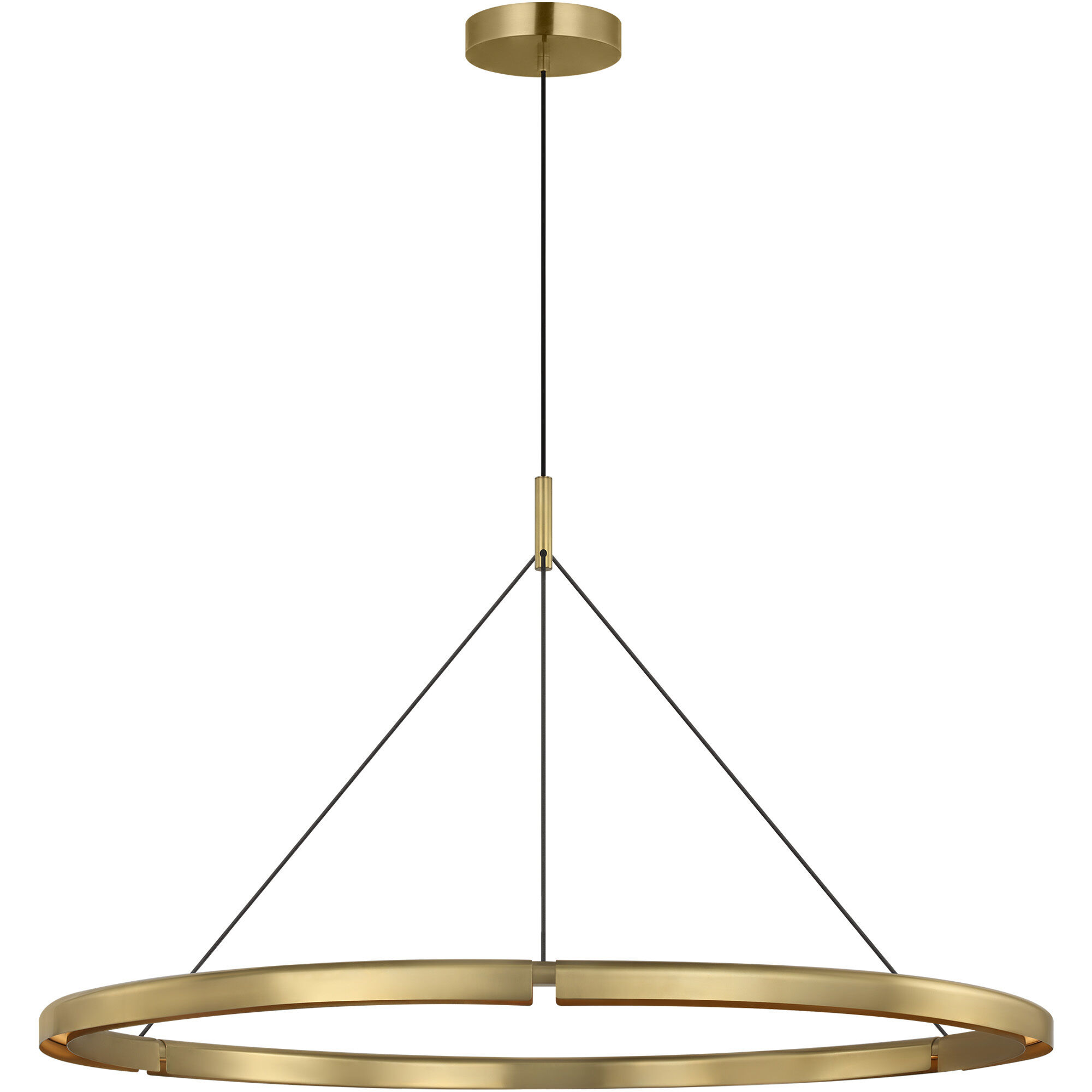 Peter Bristol Cloak LED 48.6 inch Hand-Rubbed Antique Brass Chandelier Ceiling Light