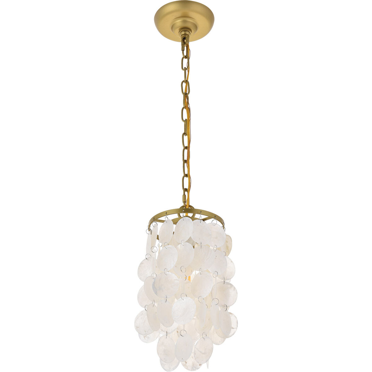 Selene 1 Light 6 inch Brass Pendant Ceiling Light