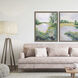Earth and Sky Green and Gray and Neutral and White Canvas