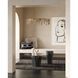 Lemy 36 inch Black and Clear Cocktail Table