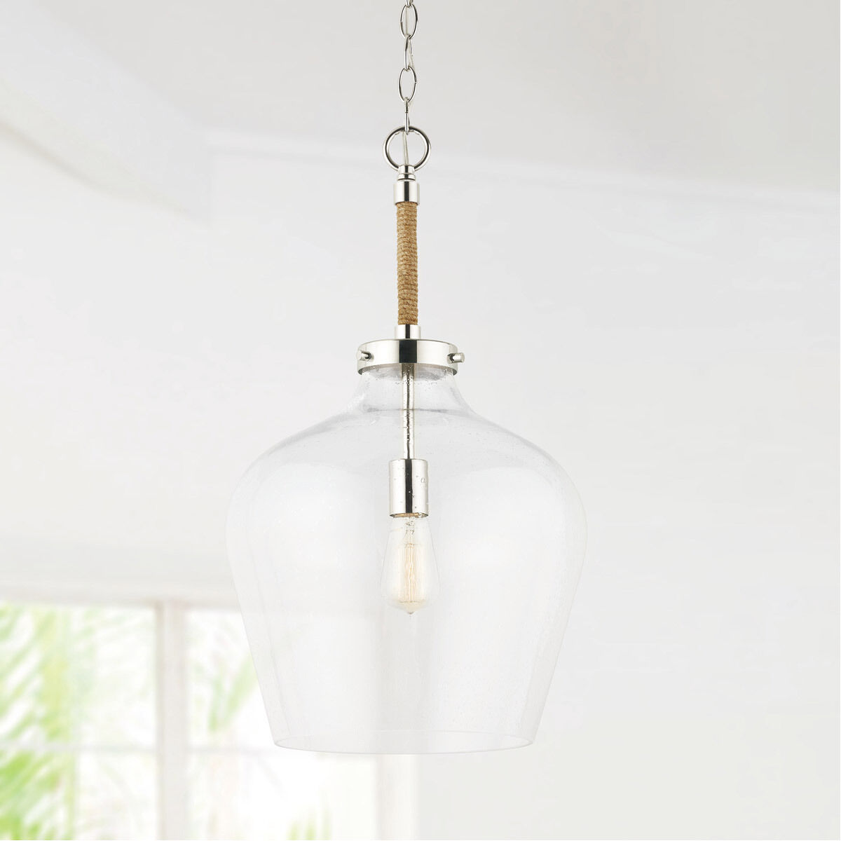Boland 1 Light 14 inch Polished Nickel Pendant Ceiling Light