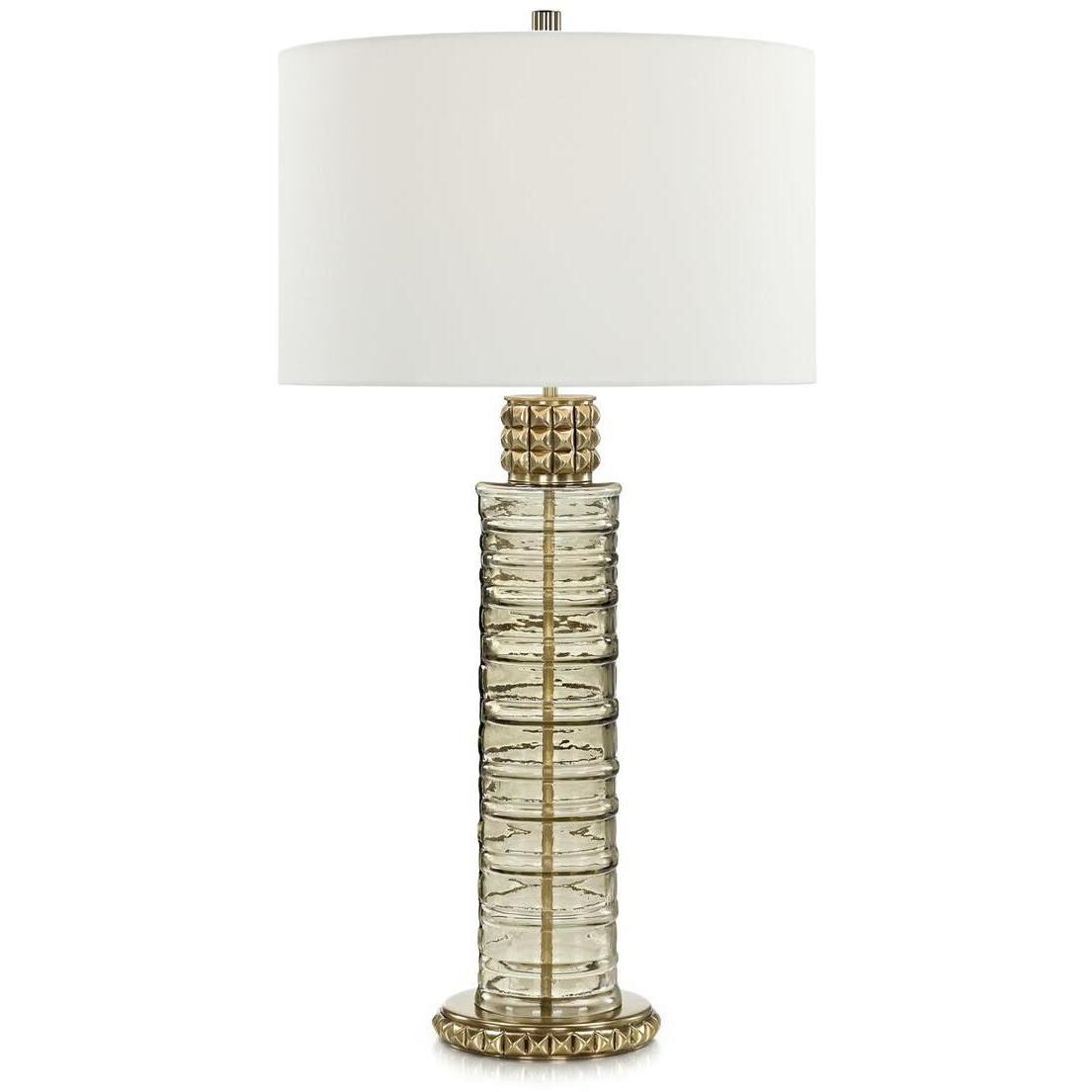Studded 35 inch Table Lamp Portable Light