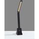 Cody 18 inch 10.00 watt Matte Black Wireless Charging Desk Lamp Portable Light, with Smart Switch, Simplee Adesso