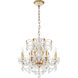 Century 8 Light 24 inch French Gold Chandelier Ceiling Light