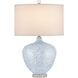 Tinney 26.25 inch 150 watt Blue and Clear Table Lamp Portable Light