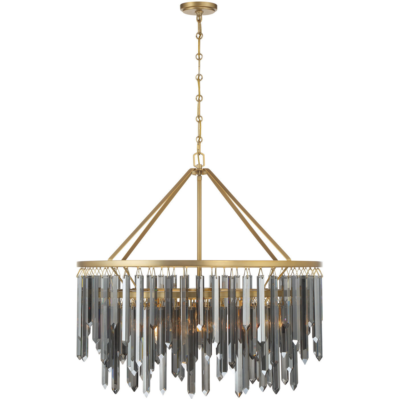 Gemma 9 Light 32 inch Modern Gold Chandelier Ceiling Light