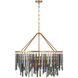 Gemma 9 Light 32 inch Modern Gold Chandelier Ceiling Light