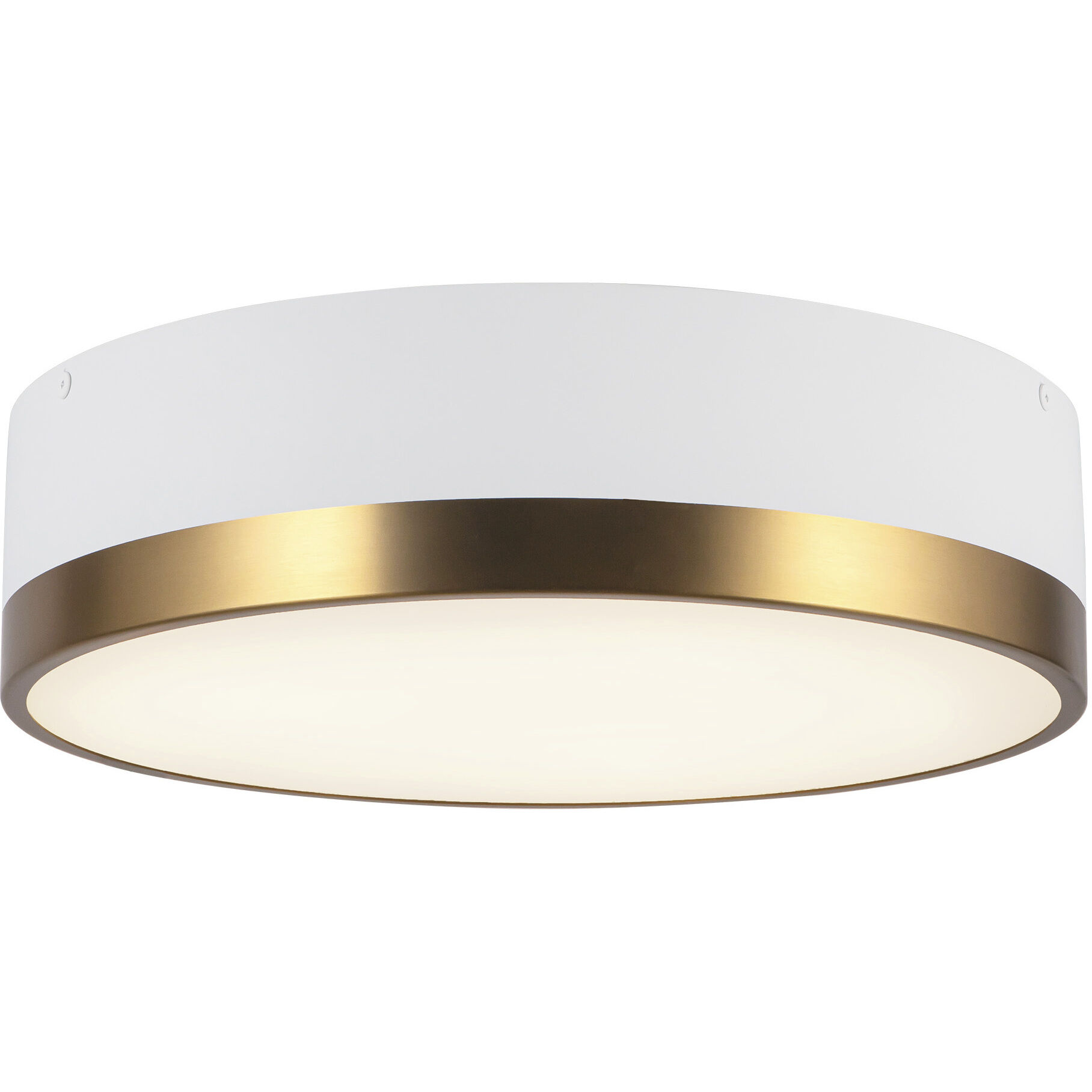Alora Mood Brisbane 3 Light 16 inch Aged Gold/White Flush Mount Ceiling Light in Aged Gold and White