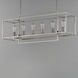 Gridline 6 Light 42 inch Satin Nickel Linear Pendant Ceiling Light