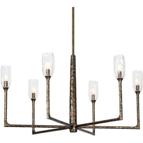 Lyle 6 Light 48 inch Black Patina Gold Chandelier Ceiling Light