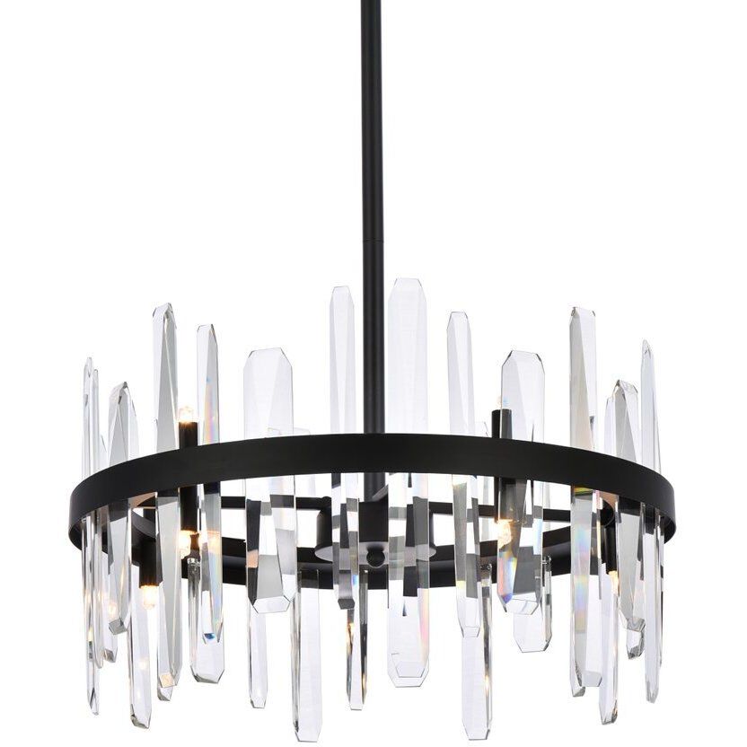 Serena 10 Light 20 inch Black Pendant Ceiling Light
