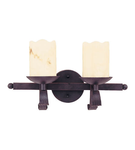 San Antonio 2 Light 17 inch Black Wall Sconce Wall Light